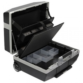 Tool box Premium XLT-23/6F size 410x485x250mm plastic black wirh wheels and extractable handle