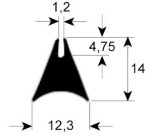 Okenní těsnění profil 1620, LAINOX, metráž