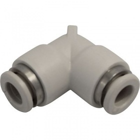 Plug connector 90° PPSU inlet 6mm outlet 6mm suitable for de Jong Duke