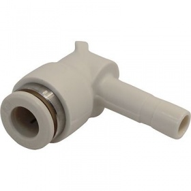 Push-in fitting 90° PPSU pipe connection 6 mm grommet ø 6 mm suitable for de Jong Duke